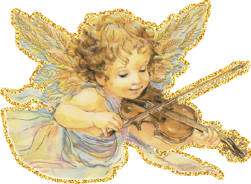 Нежная скрипка издает ласкающие слух звуки ангельской муз...