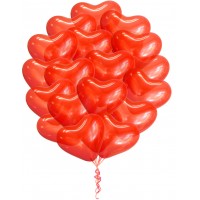 Букет из воздушных шаров-сердечек