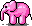 Маленький розовый слон