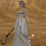 Светлая эльфийка в свадебном платье