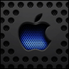 Обкусанное техно-яблоко стильный аватар эппл (apple)