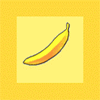 Банан снимает с себя шкурку, пугается и прячется обратно