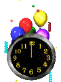 Часы с воздушными шарами