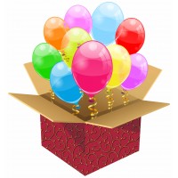 Коробка сюрприз с шарами