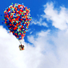 Большой воздушный шар из маленьких цветных шаров