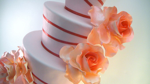 Красивый торт с розами.  Международный день торта!