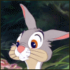 Кролик из мультфильма бемби шевелит ухом