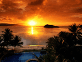 Закат на райском острове