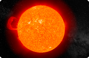 Наша любимая звезда - солнце в черном пространстве