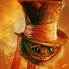 Чеширский кот в шляпе из фильма «алиса в стране чудес