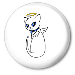 Кошачтй белый ангел