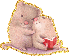 Влюбленные мыши делают вид, что читают книгу