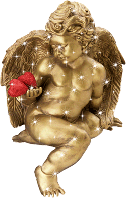 Золотая фигурка ангела