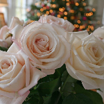 Три белые розы
