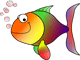 Разноцветная рыбка