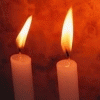 Горящие две свечи