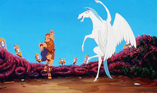 Геркулес и его верный волшебный конь пегас