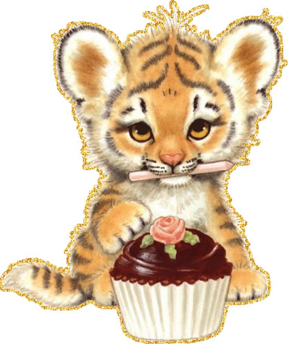 У тигренка день рождения