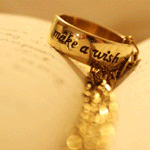 Блестящее золотое кольцо (make a wich)