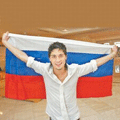 Dima bilan - evrovision 2008 флаг россии