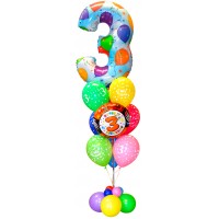 На День Рождения ребенку воздушные шары. 3 года
