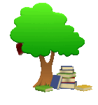 Книги под деревом