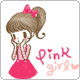 Девочка в розовом платье. pink girl