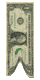 Доллар в виде флажка