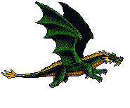  <b>Зеленый</b> дракон  гифка анимация