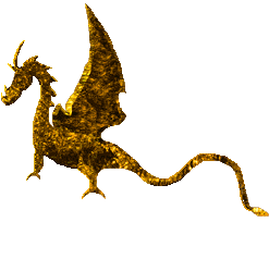 Коричнево-желтый дракон