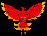 Феникс с расправленными крыльями