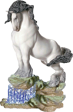 Анимированная картинка статуи лошади
