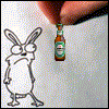  Заяц хочет <b>пива</b>  гифка анимация