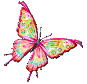 Анимация бабочки двигающей крыльями