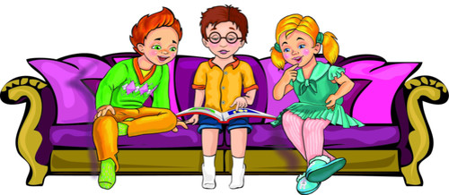  Открытка. День детской <b>книги</b>! <b>Книги</b> помогают общаться  гифка анимация