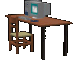  Компьютерный <b>стол</b> кружится  гифка анимация