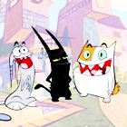  <b>Три</b> кота из мультфильма 'цап-царап'  гифка анимация