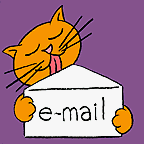  Котик с <b>письмом</b>  гифка анимация