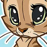  Грустный котенок, art <b>by</b> vixie87  гифка анимация