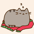  <b>Мирный</b> сон кошки  гифка анимация