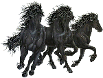  <b>Три</b> коня на бегу  гифка анимация