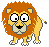 Лев с огромными глазами