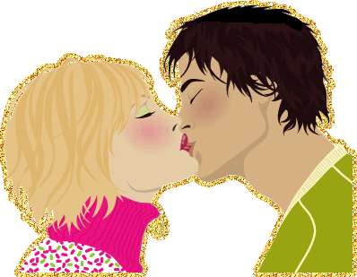 Нарисованный поцелуй