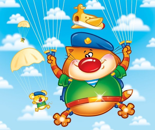 С Днем Защитника Отечества! 23 февраля! Парашютист