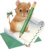 Мышка пишет письмо