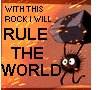  Паучек, (<b>with</b> this rock i will rule the world)  гифка анимация