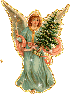 Винтажная картинка - ангел рождества