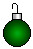 Маленький шарик зеленый для елки