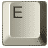 Буквы на кнопочках клавиатуры E