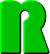 Зеленый алфавит. R